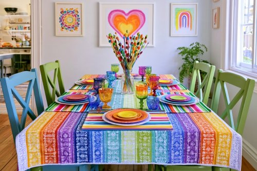 18 Rainbow Table Styling Ideas With Creative Color Effects