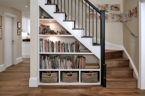 14 Under-Stairs Storage Systems That Use Every Awkward Corner
