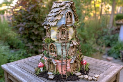 How to Make a Whimsical Tin Can Fairy House Tower
