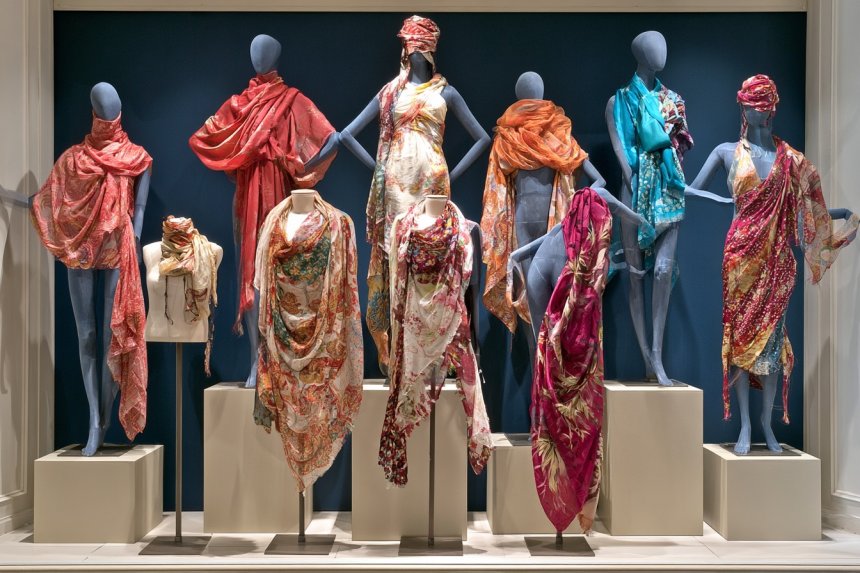 17 Scarf Display Concepts for Organized and Engaging Boutique Merchandising