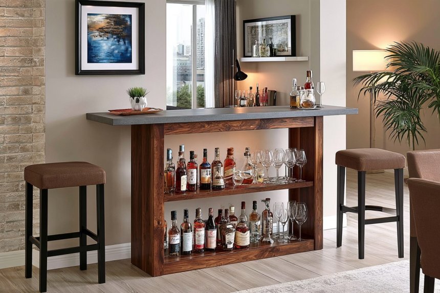 15 Home Bar Table Styling Ideas With a More Collected Look