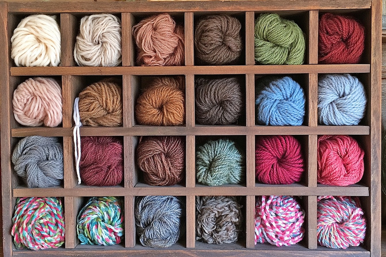 2. Sort Yarn By Color And Fiber