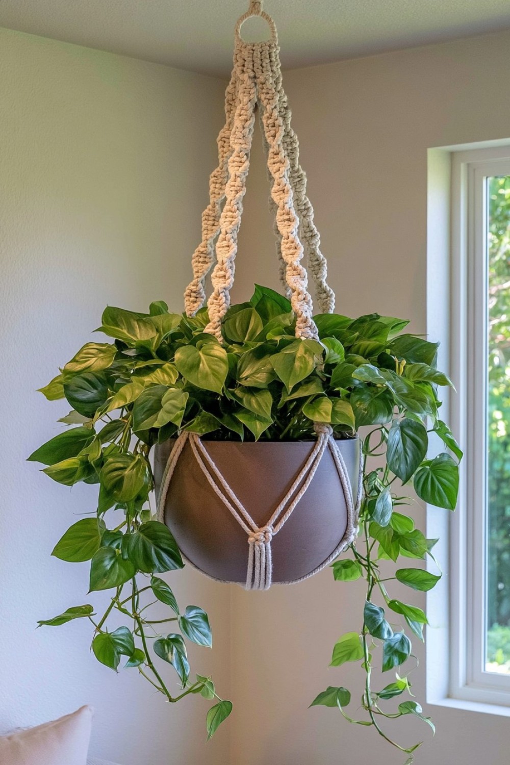 5. Make A Hanging Macrame Planter