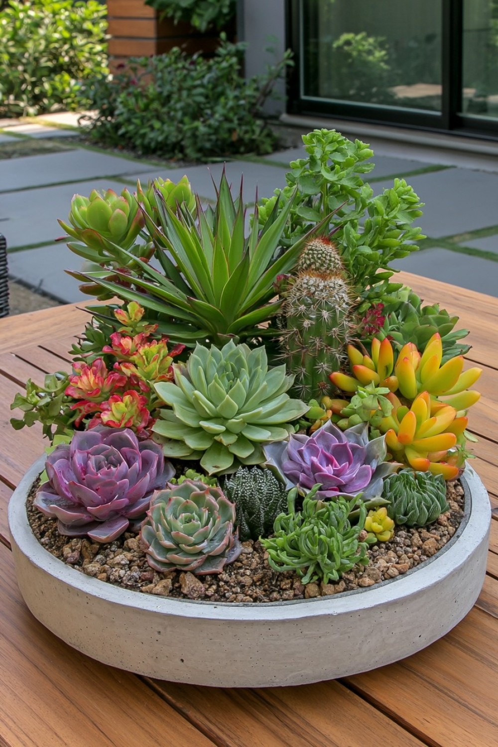 3. Create A Concrete Bowl Succulent Planter