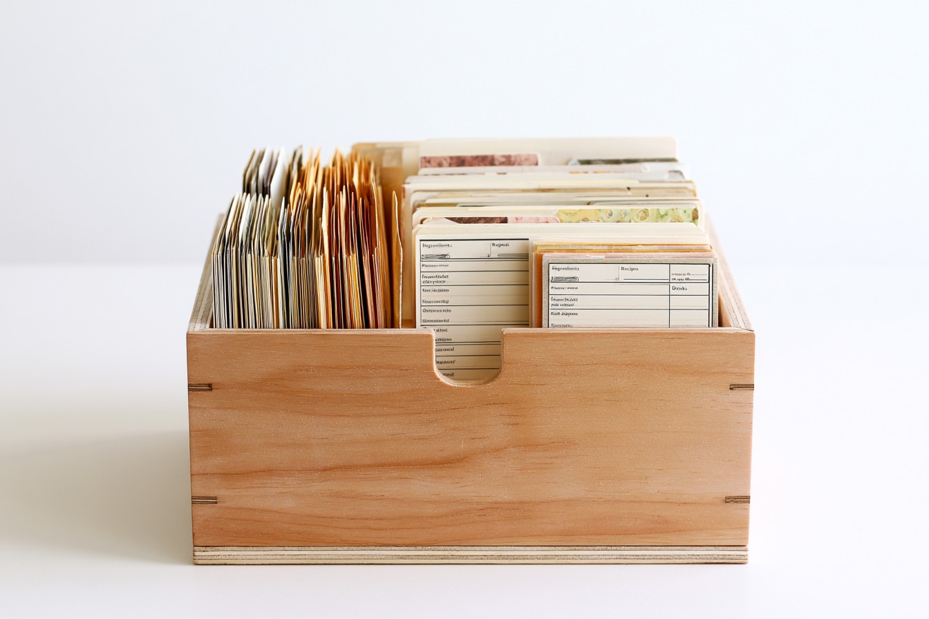 5. Customizable Recipe Card Box