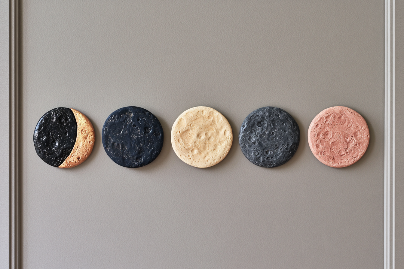 8. Moon Phase Magnet Set