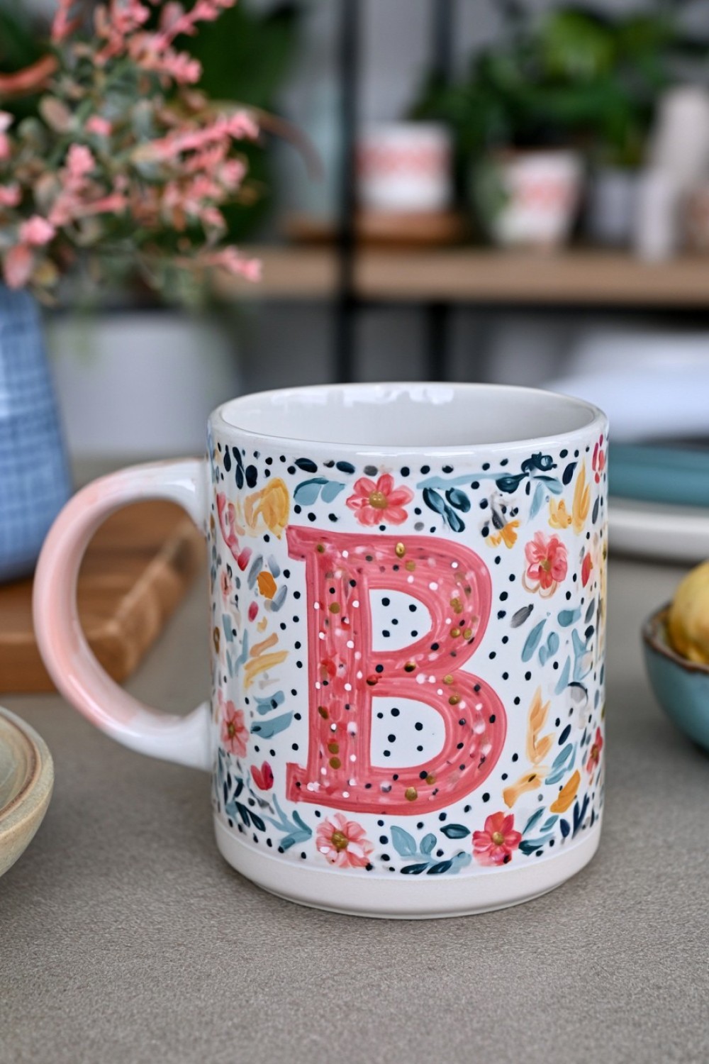 14. Make A Personalized Initial Mug
