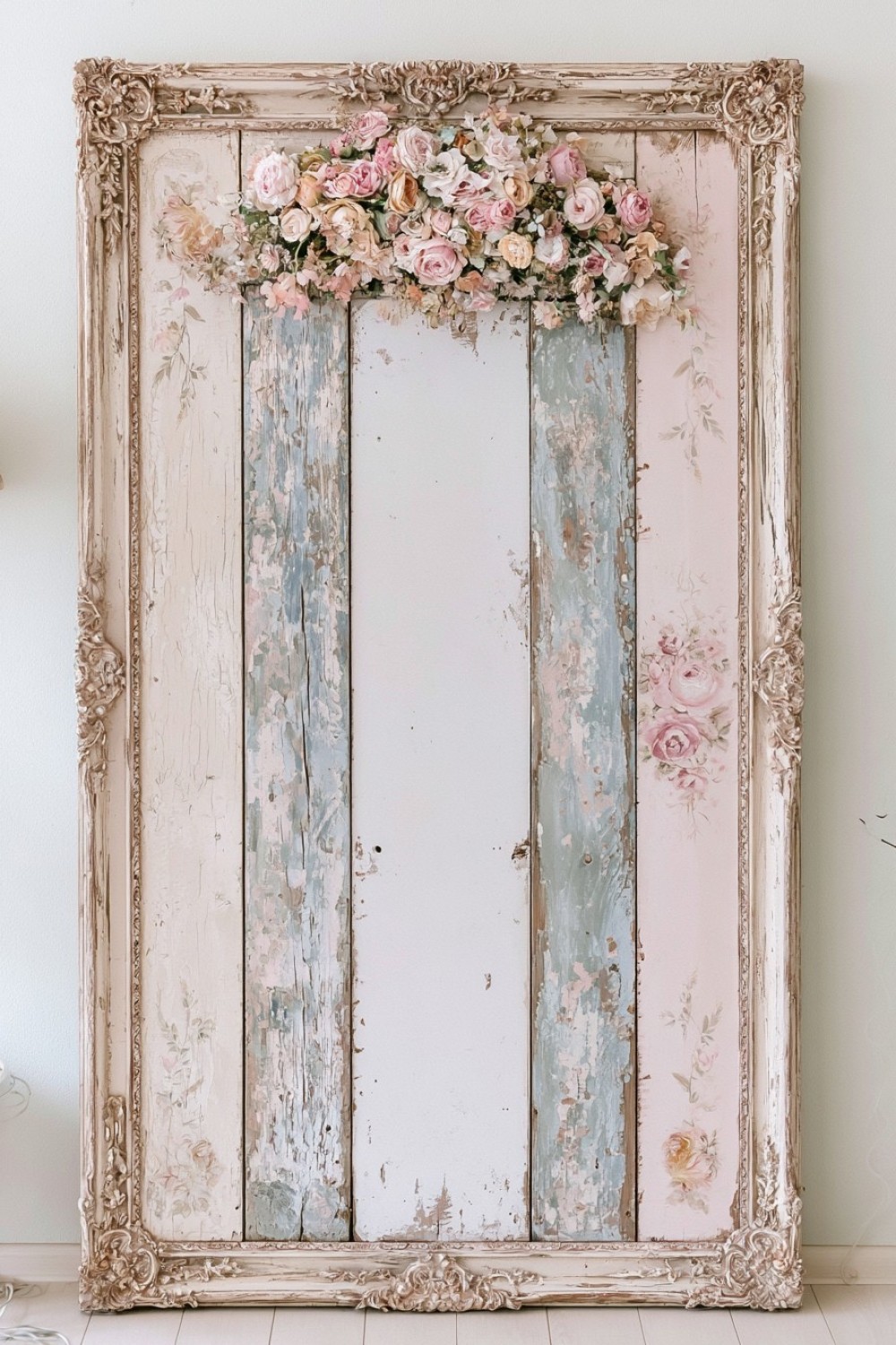 14. Distressed Wooden Sign Without Lettering