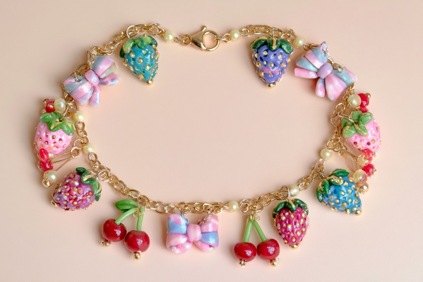 9. Make a Miniature Polymer Clay Charm Bracelet