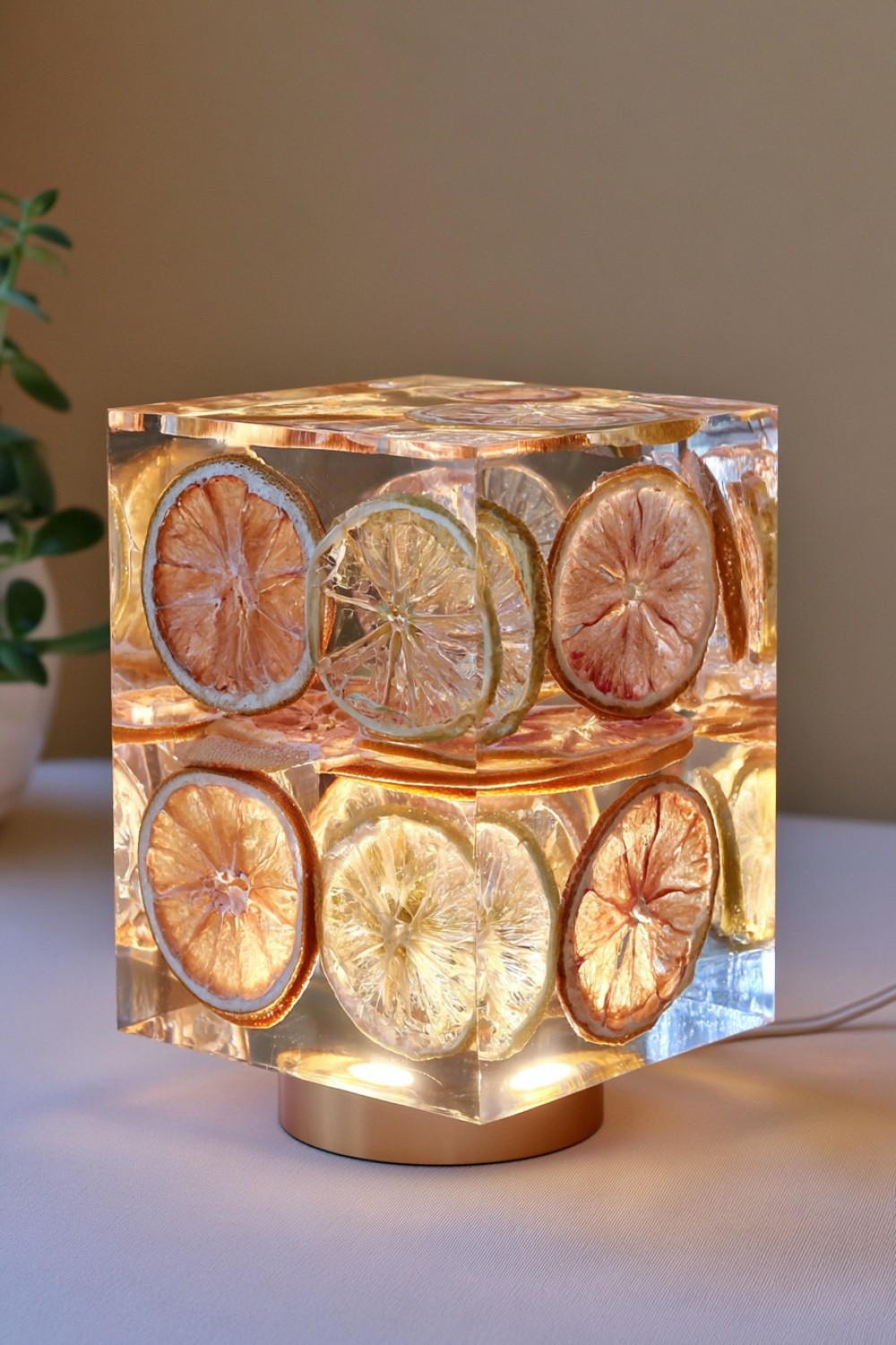11. Resin And Dried Citrus Light
