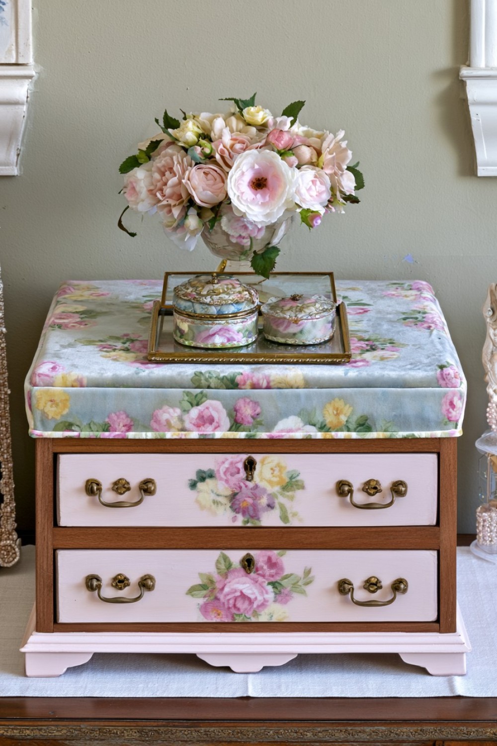 5. Cover The Lid With Fabric