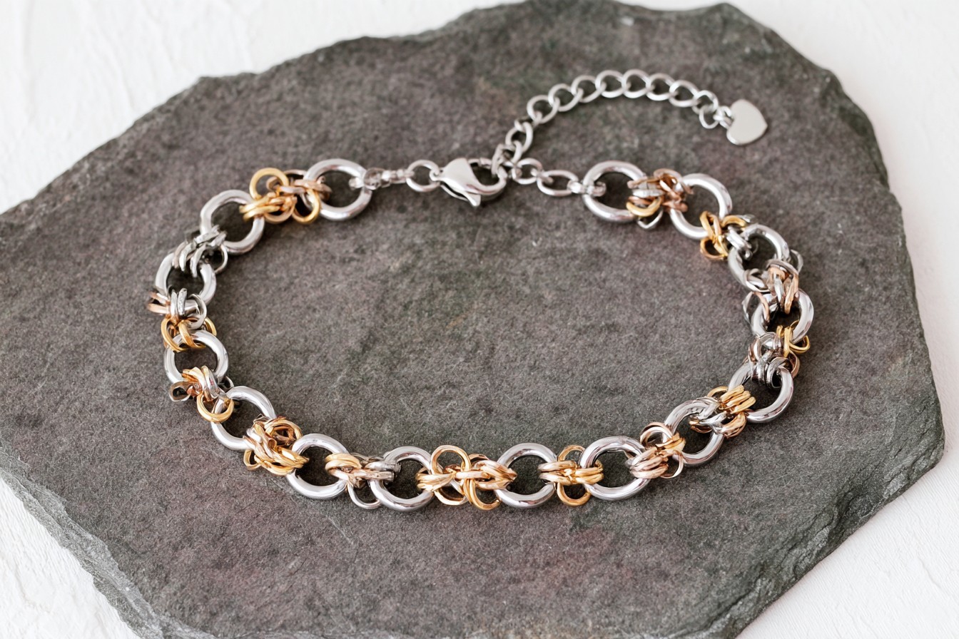 7. Assemble a Modern Mixed Metal Bracelet