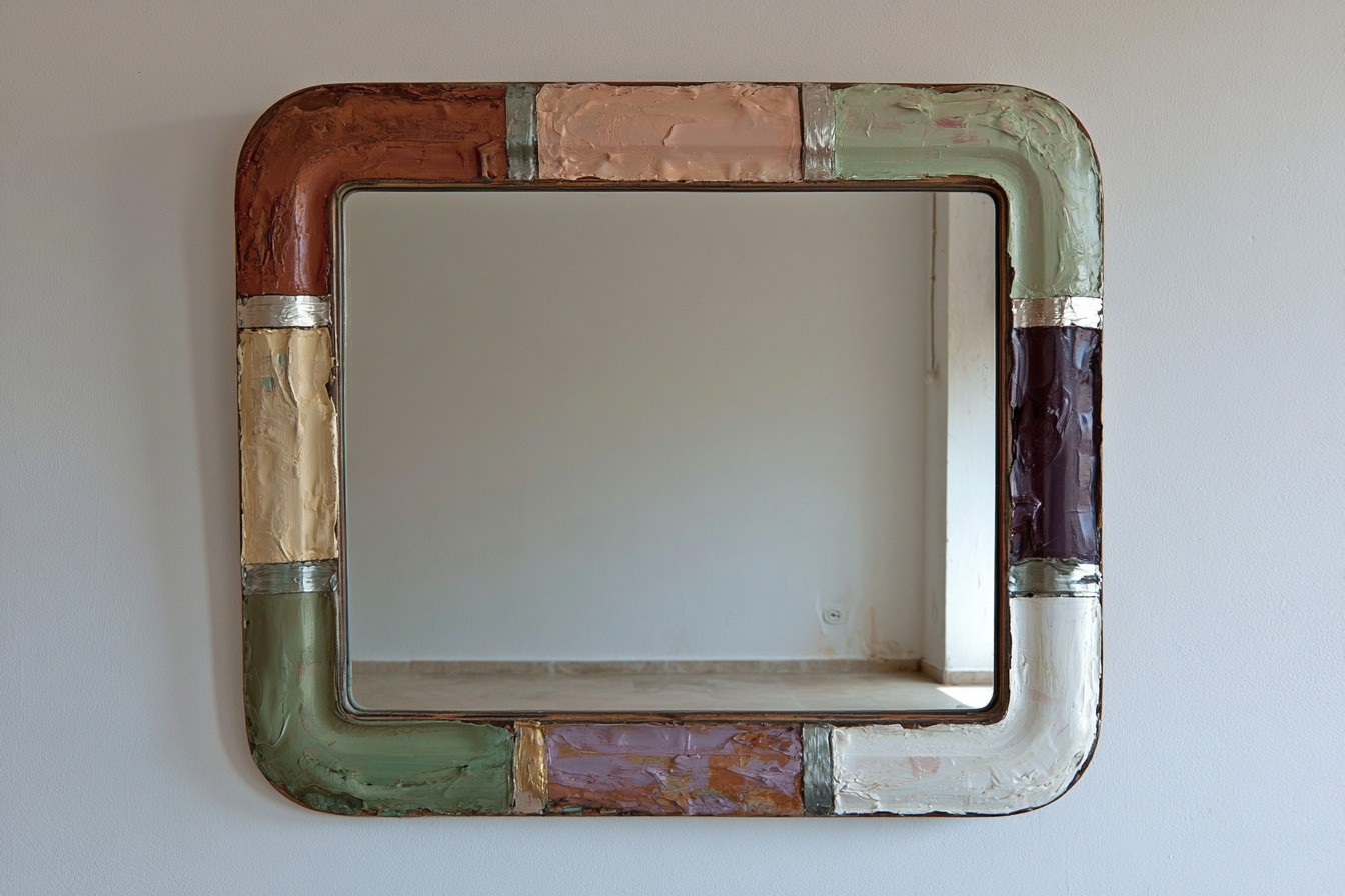 1. Give A Thrifted Frame A Color Blocked