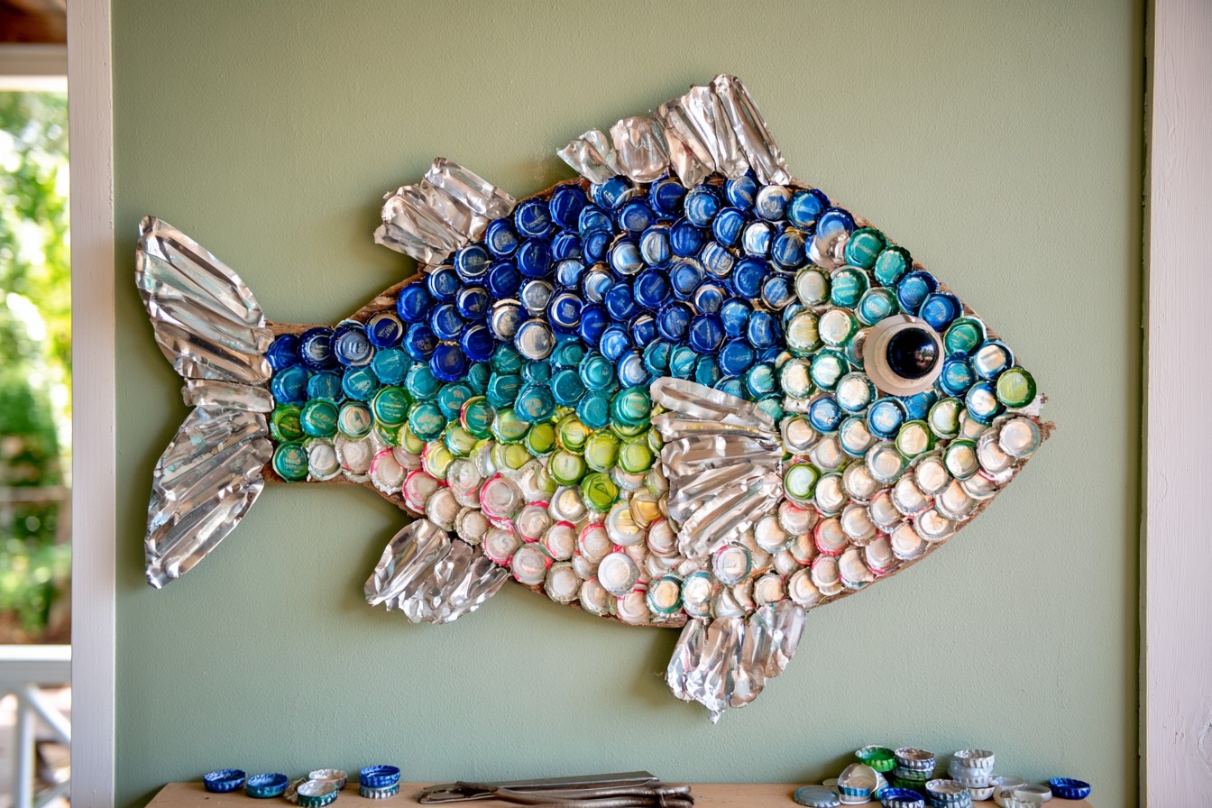 8. Ocean Inspired Fish Sculpture