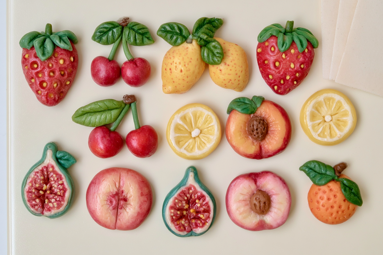 1. Colorful Mini Fruit Magnets