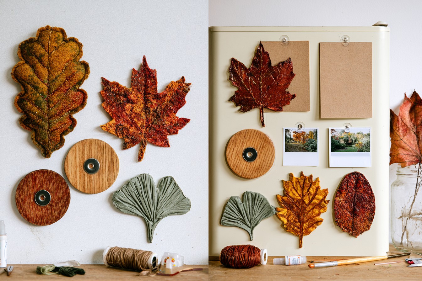 10. Produce Durable Leaf-Shaped Refrigerator Magnets