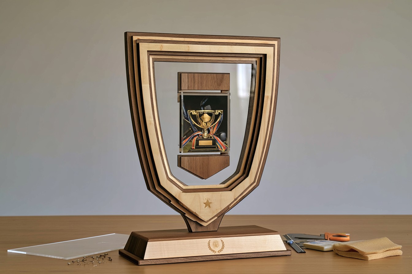 10. Keepsake Trophy with a Photo Frame