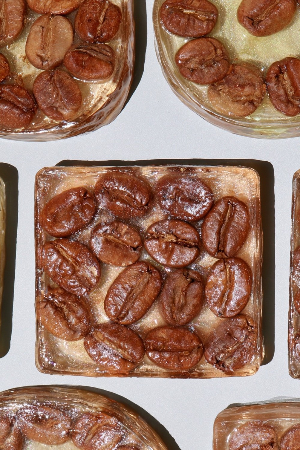 10. Coffee Bean Resin Coasters