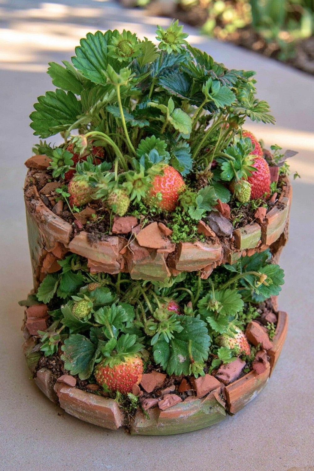 5. Make A Rustic Strawberry Planter