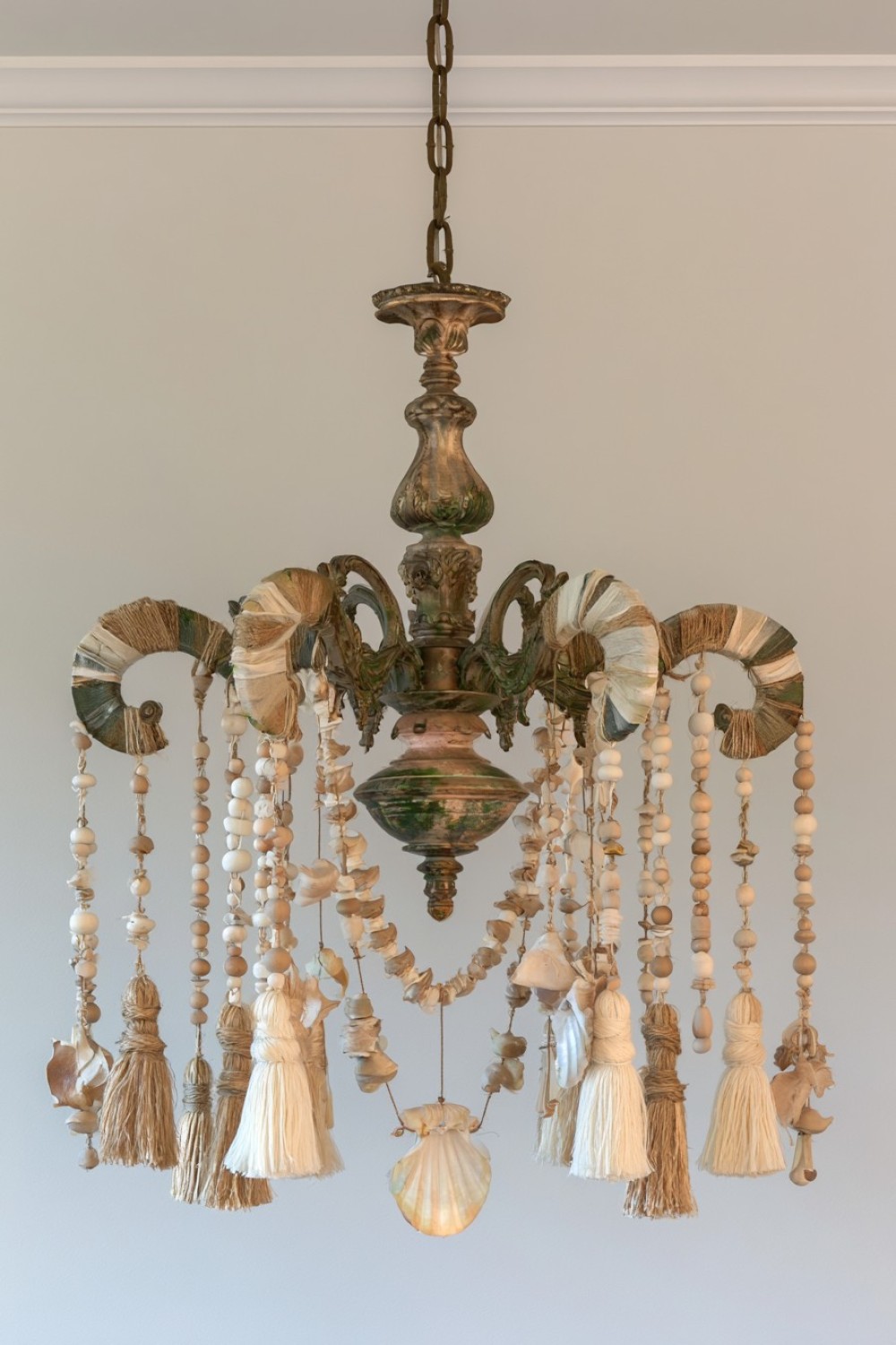 16. Create A Mixed Material Chandelier Art Piece