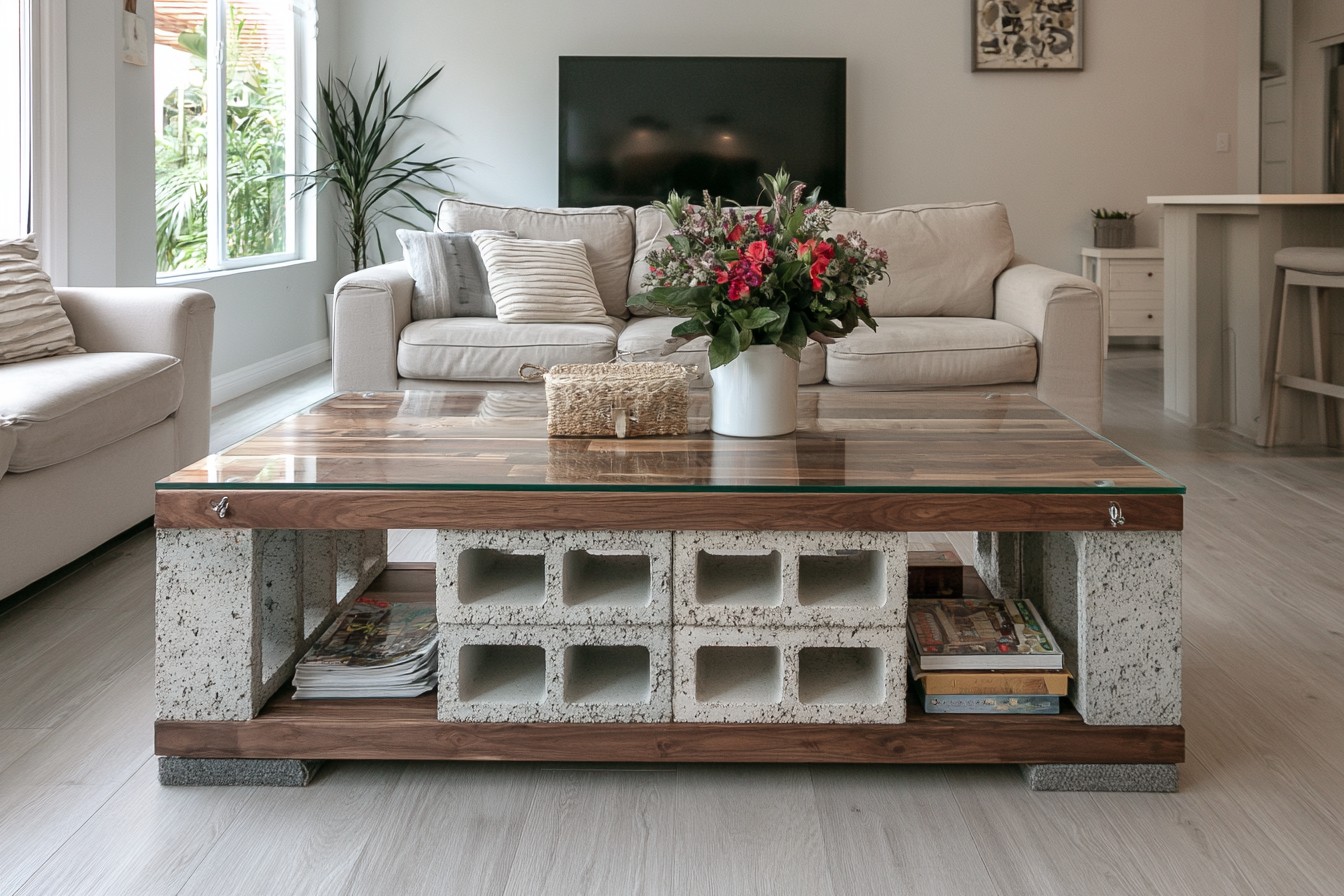 2. Style A Low Coffee Table With Hidden Storage
