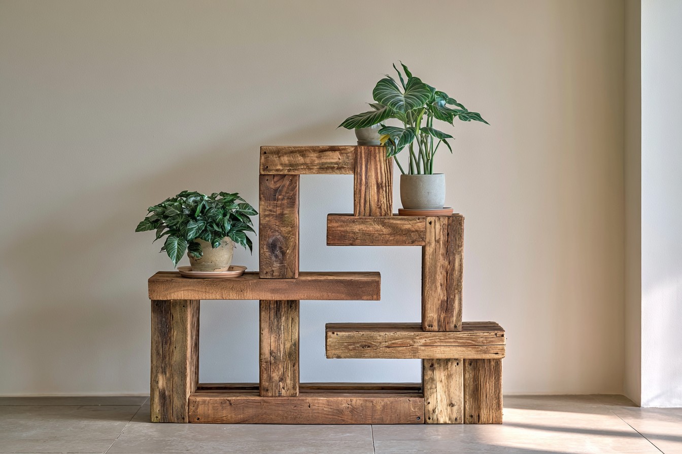 4. Assemble A Geometric Tiered Plant Stand