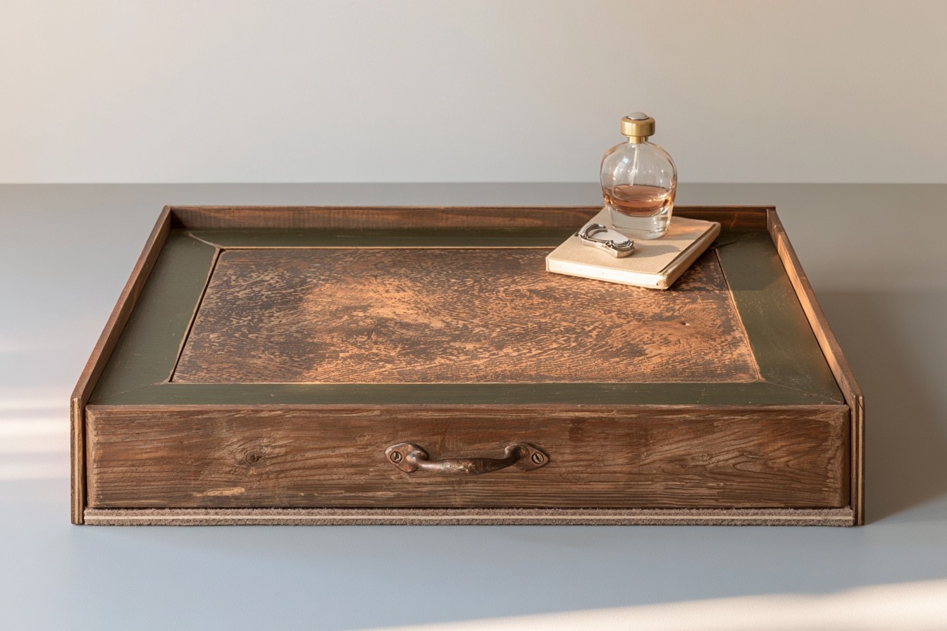 5. Convert An Old Drawer Front Into A Serving Tray