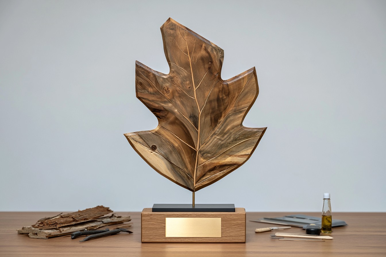 9. Leaf Shaped Sustainability Trophy