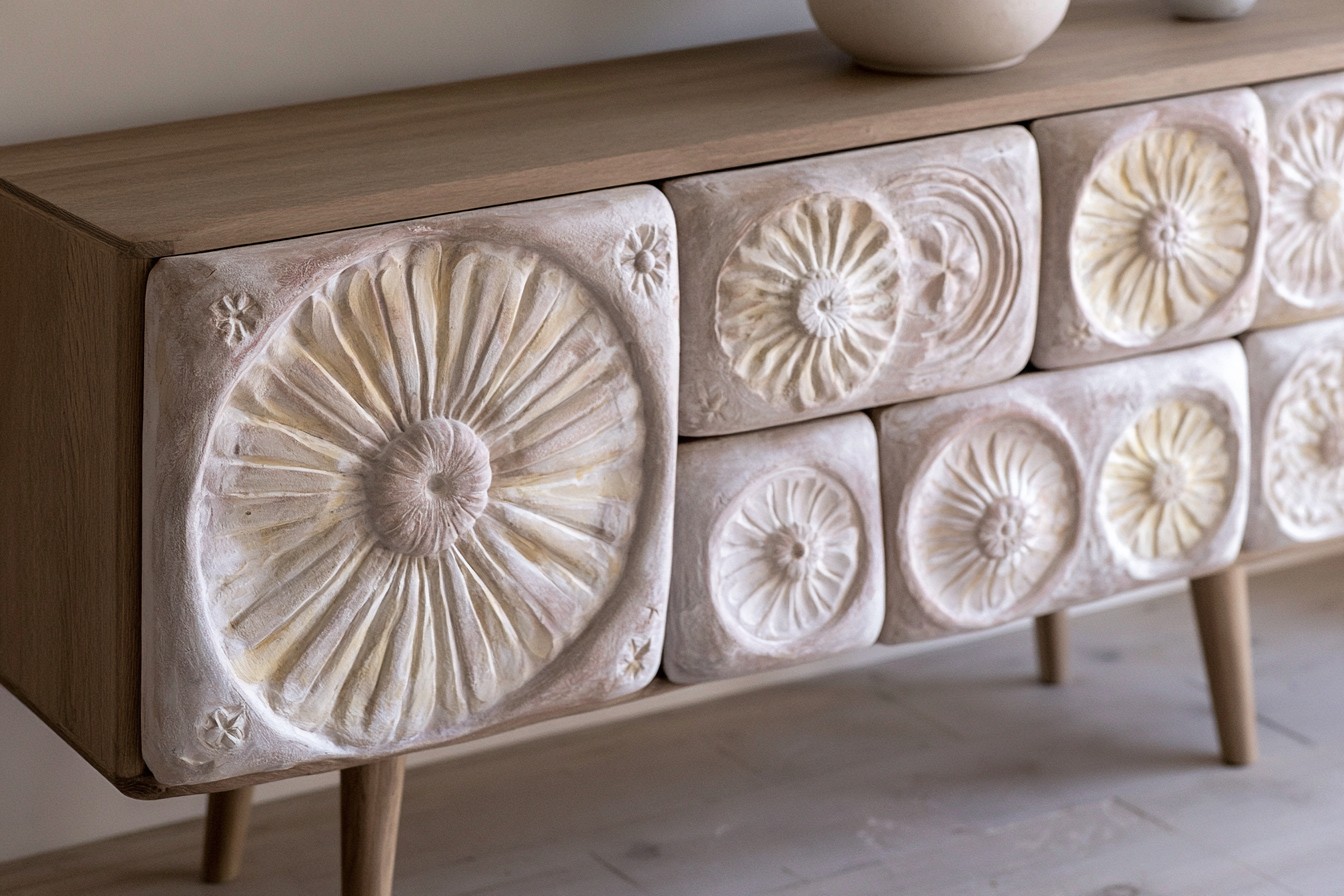 12. Carved Plaster Furniture Knobs