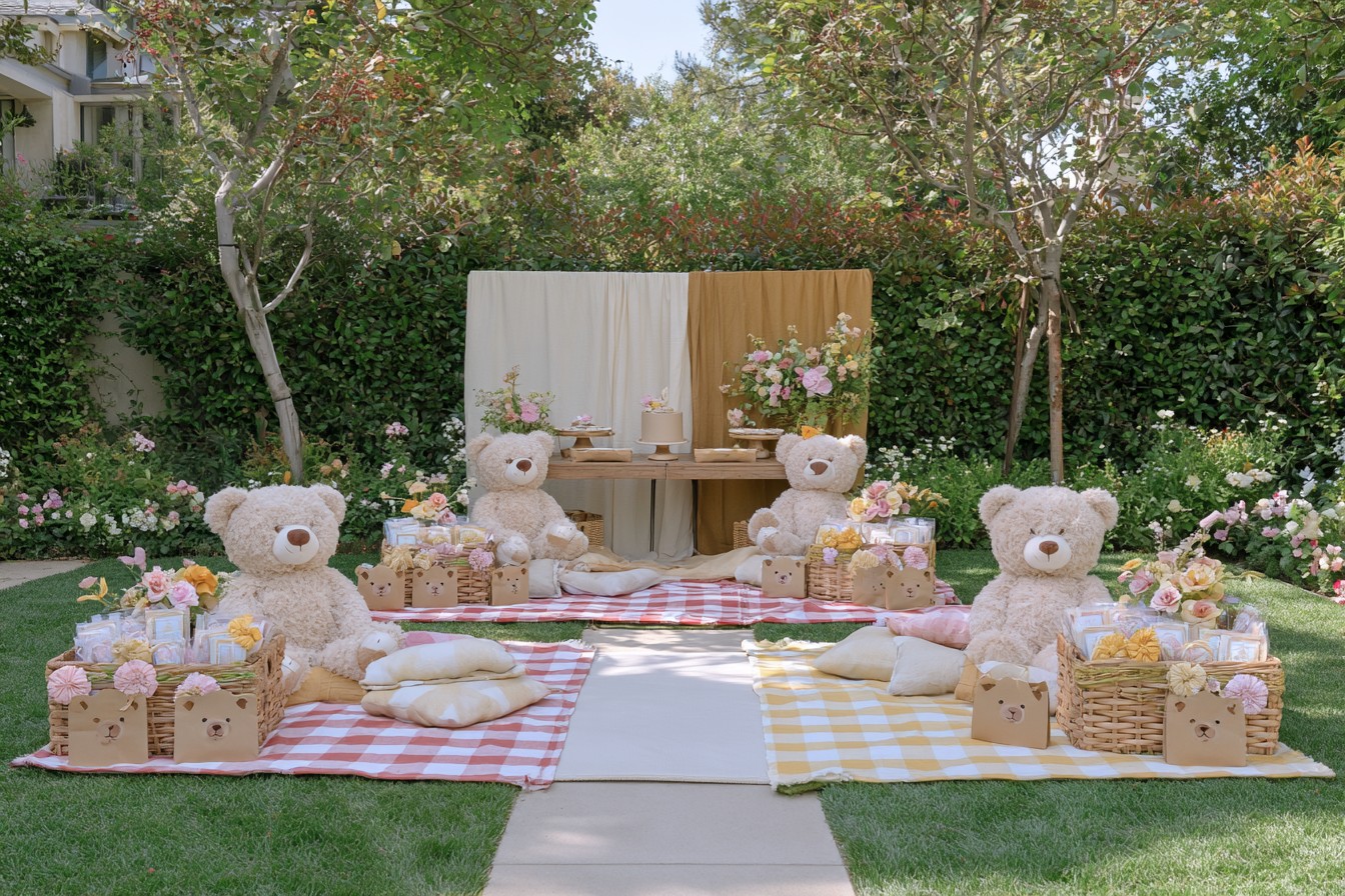 4. Cozy Teddy Bear Picnic Theme