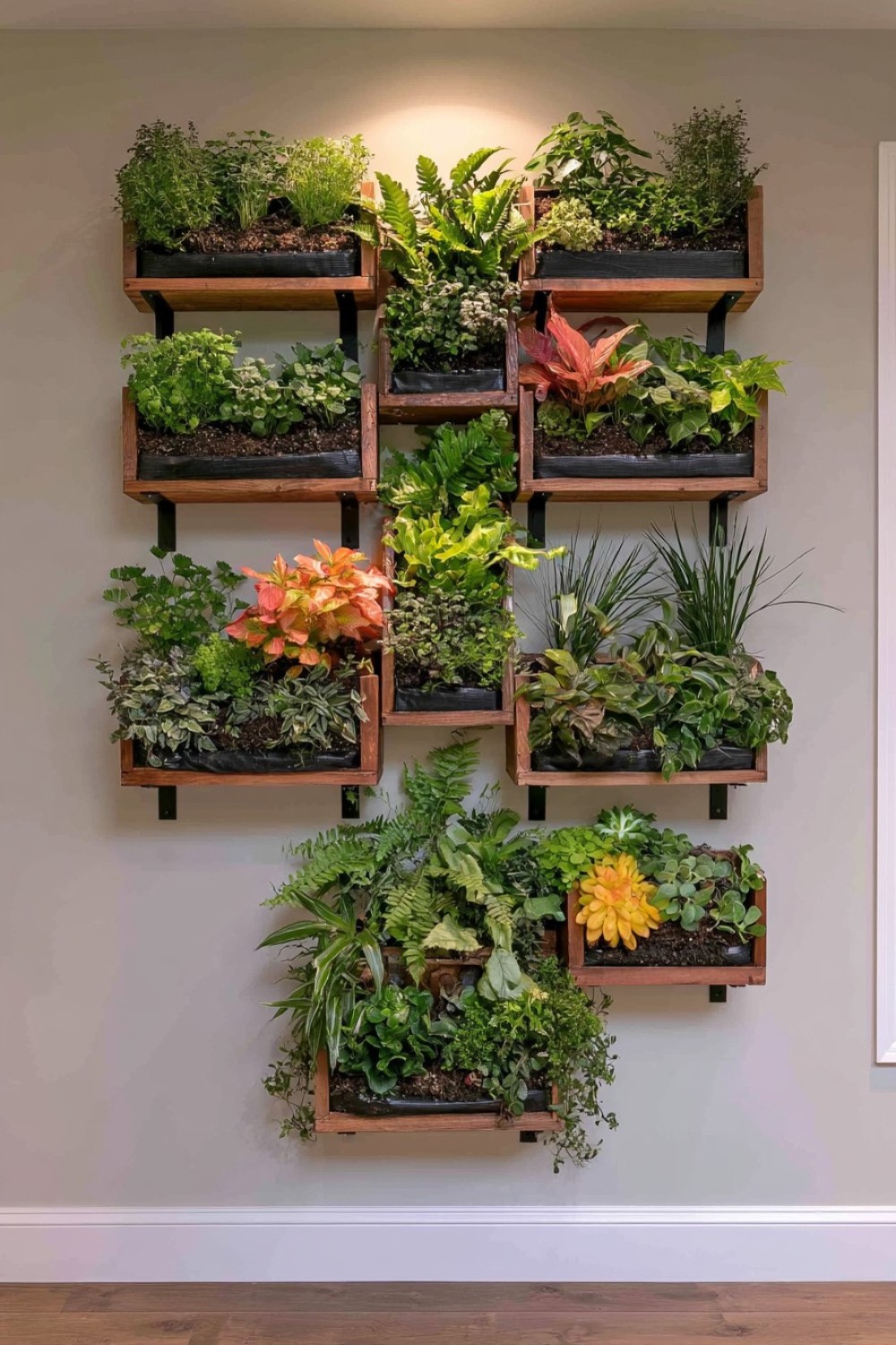 15. Create A Wall Mounted Pocket Planter