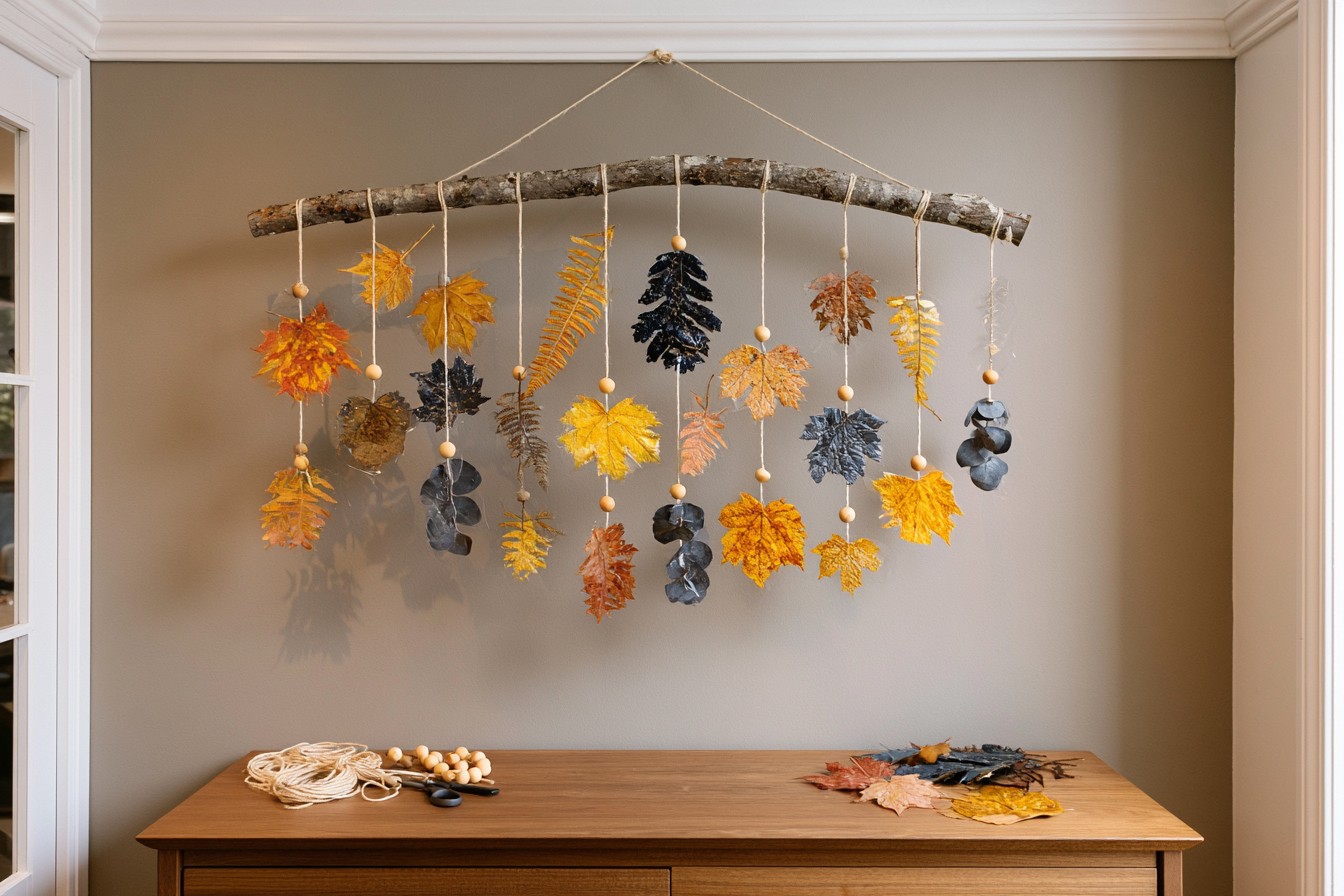 11. Construct a Natural Branch and Leaf Mobile