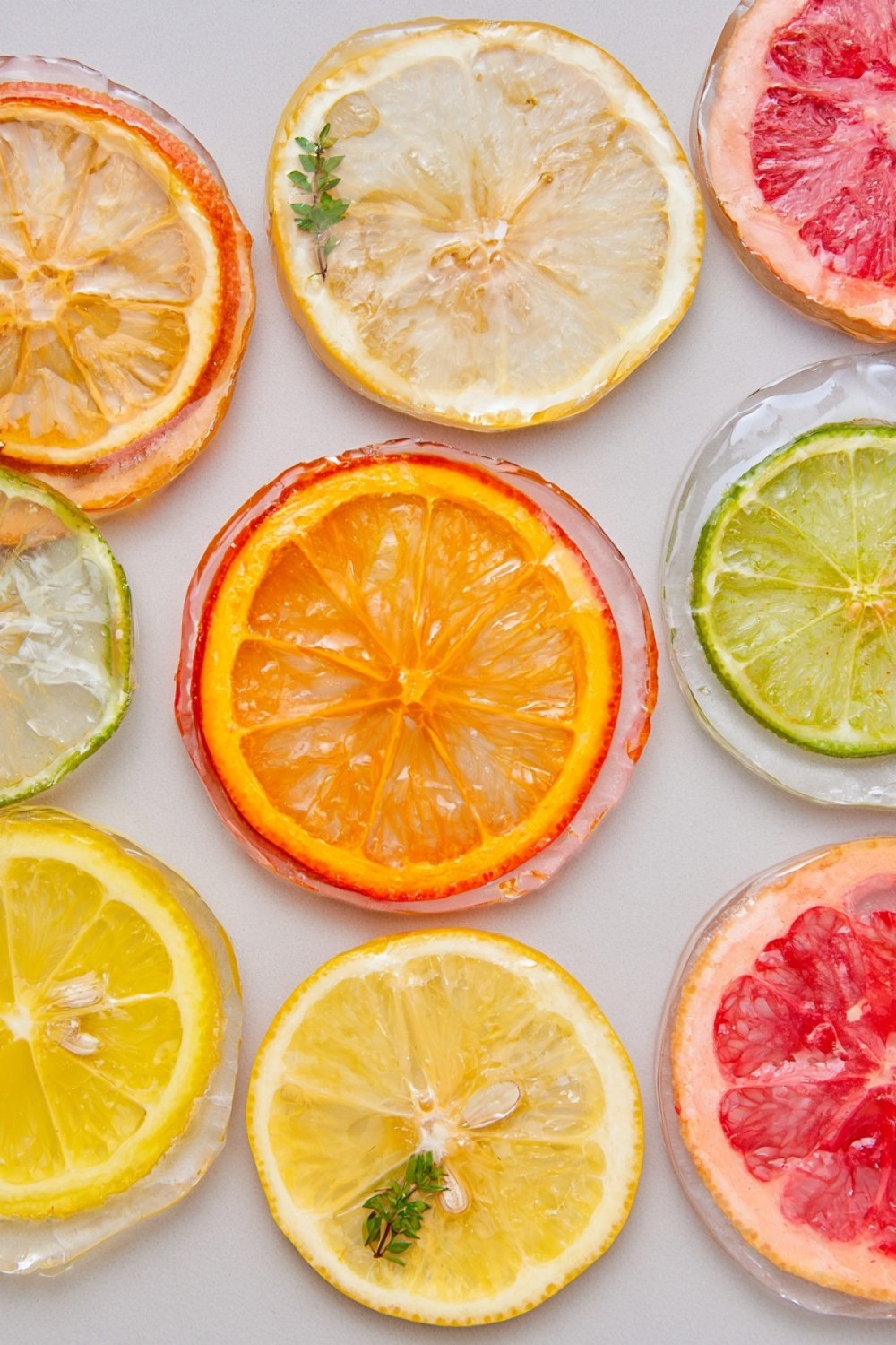 5. Dried Citrus Resin Coasters