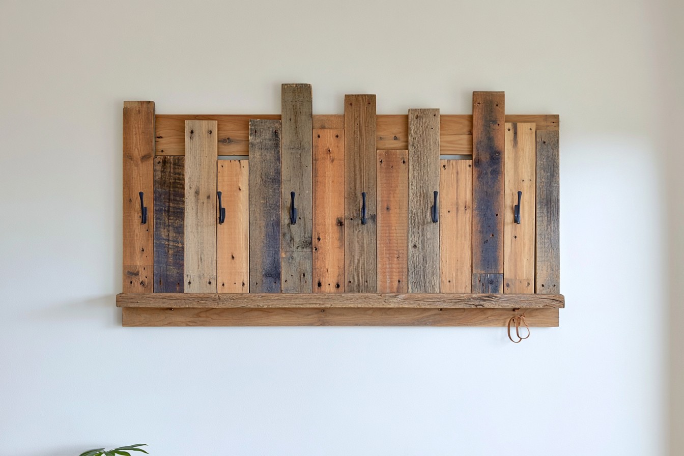 1. Build A Patchwork Entryway Organize