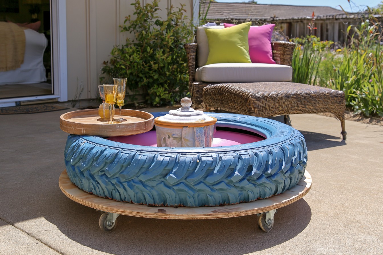 4. Add A Removable Tray To A Rolling Side Table