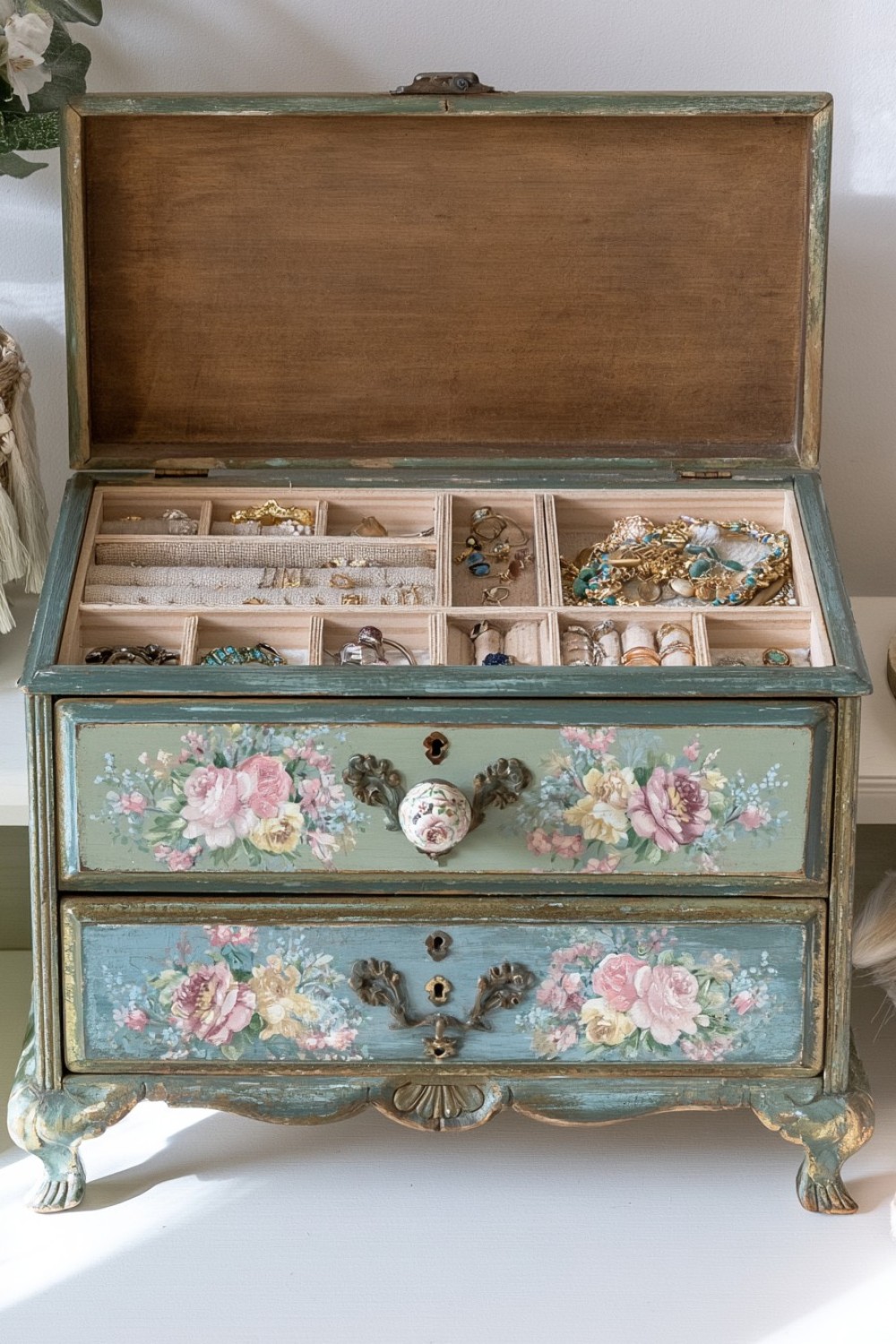 3. Make A Jewelry Box From An Old Drawer