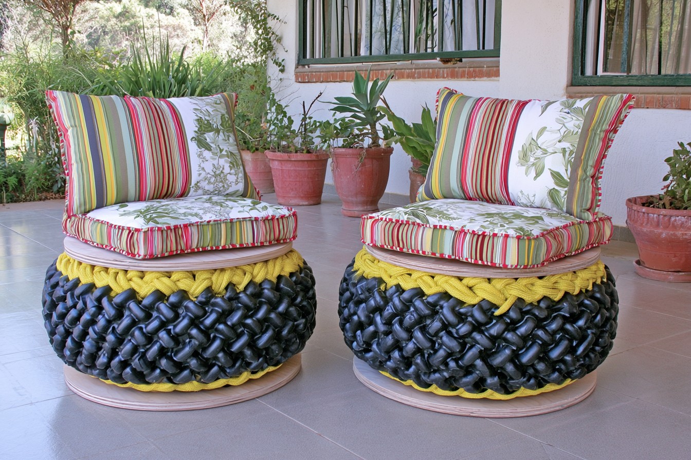 10. Create A Pair Of Patio Stools