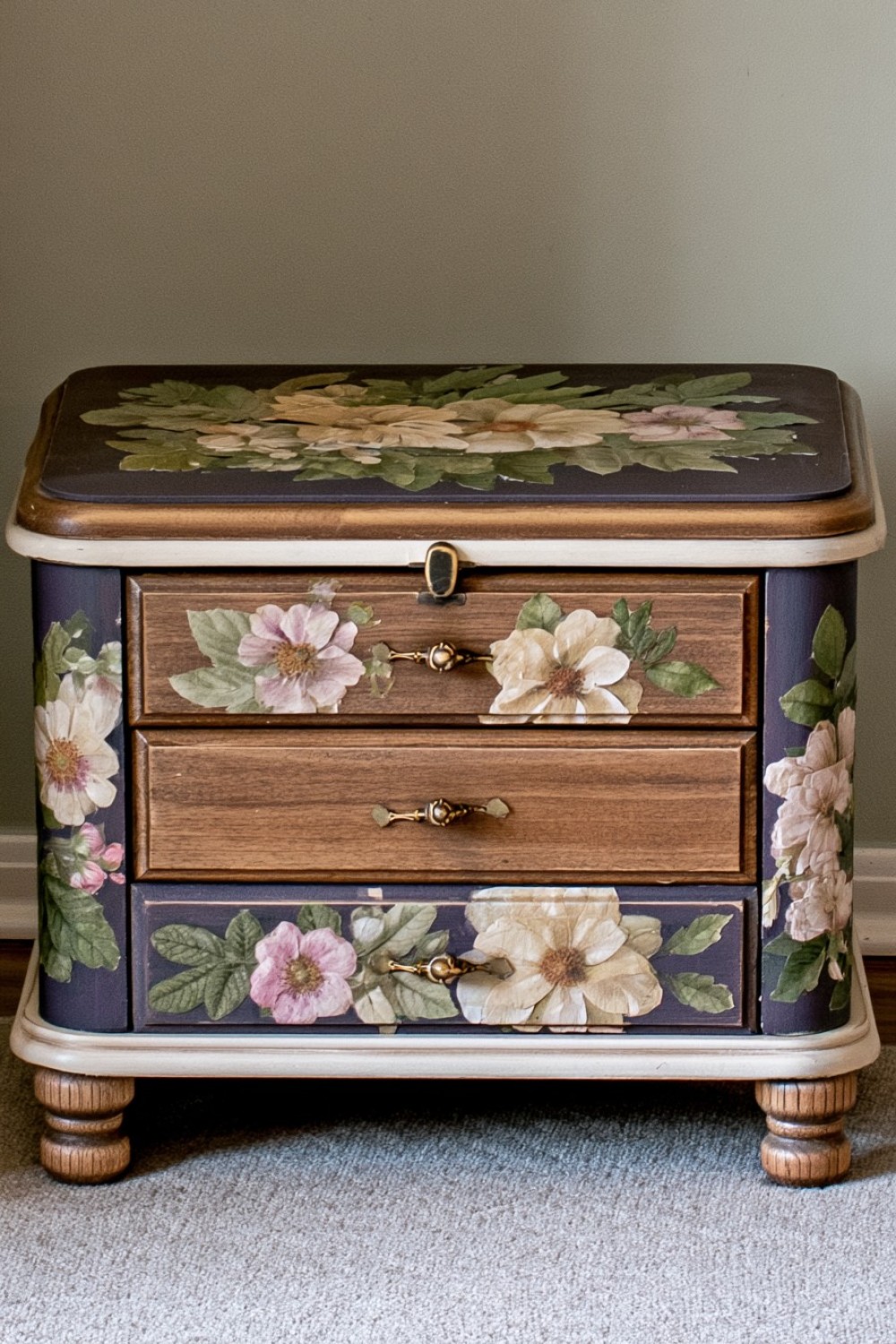 3. Add Botanical Decoupage Details