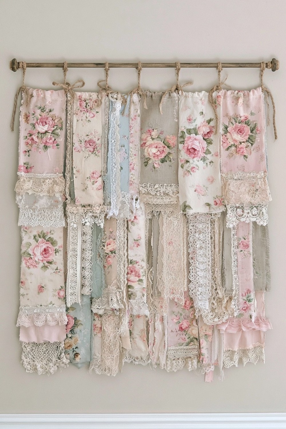 6. Romantic Fabric Scrap Garland