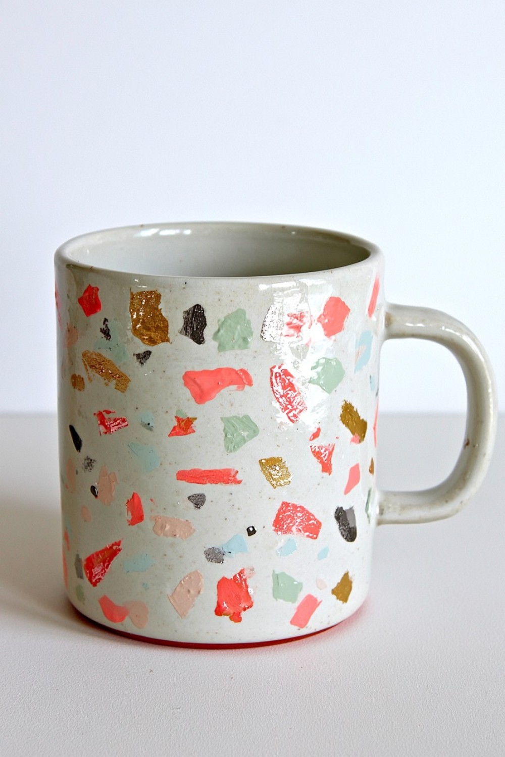 6. Make A Terrazzo Pattern Mug