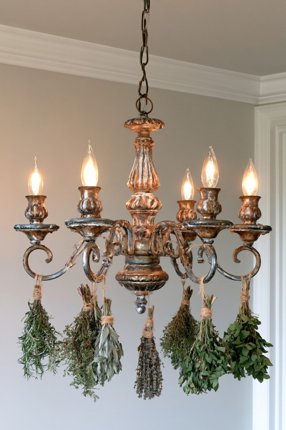 5. Create A Hanging Herb Drying Rack