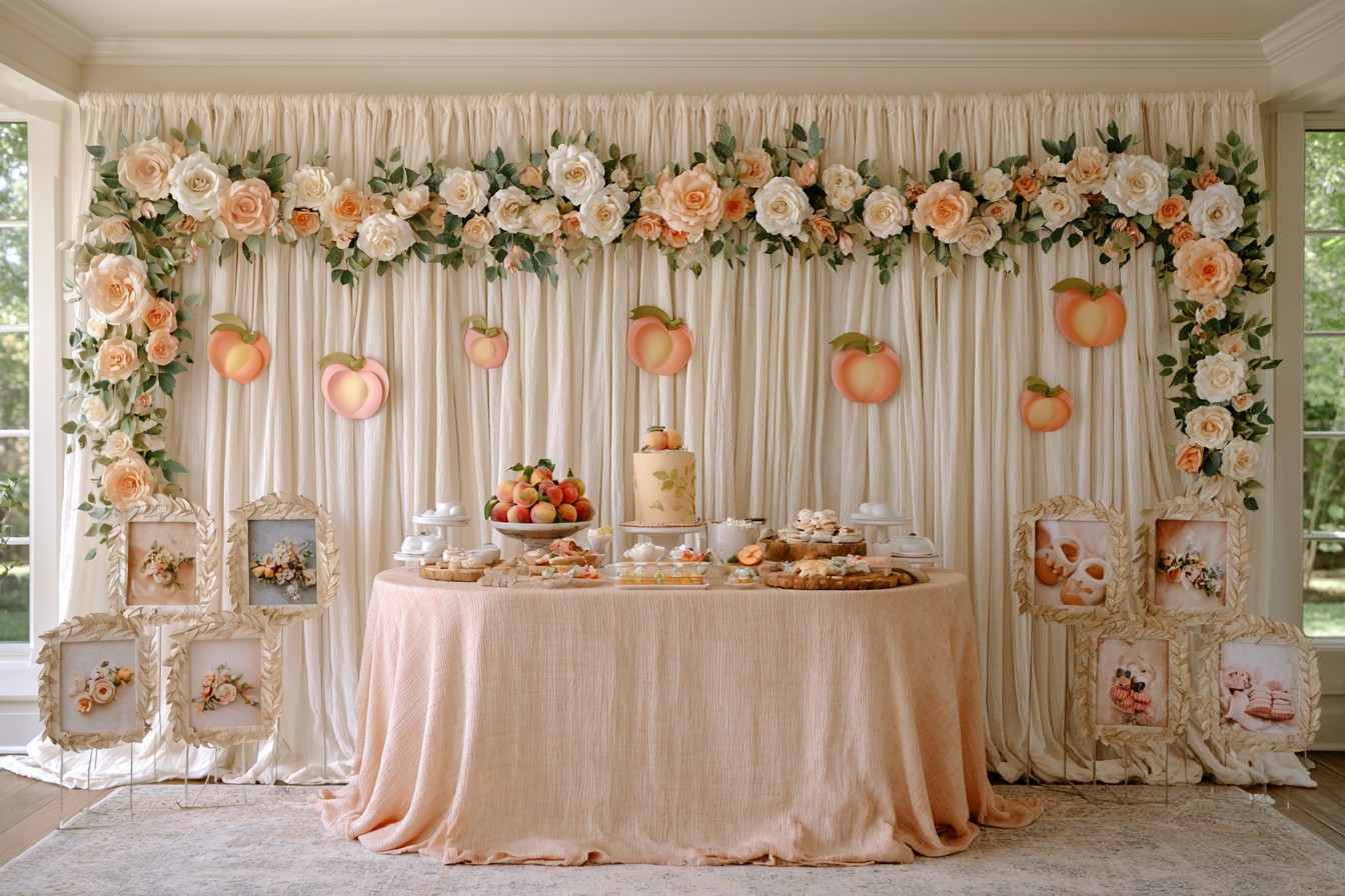10. Sweet Peach Garden Theme
