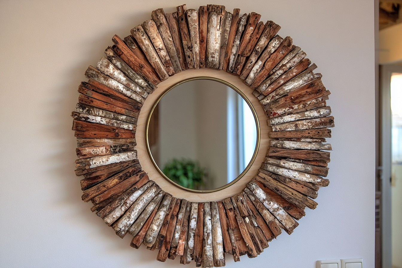 2. Build A Sunburst From Reclaimed Wood