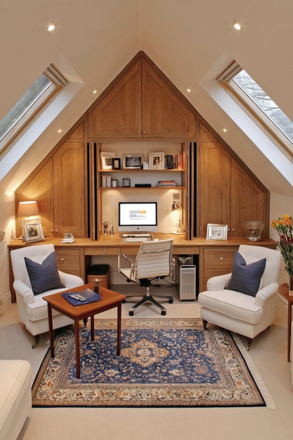 10. Concealed Office Inside Full Height Cabinetry