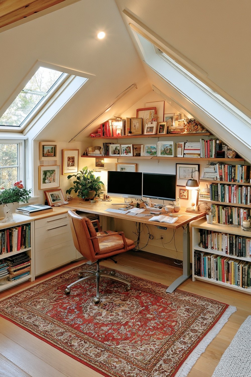 6. Standing Work Zone Beneath The Roof Peak