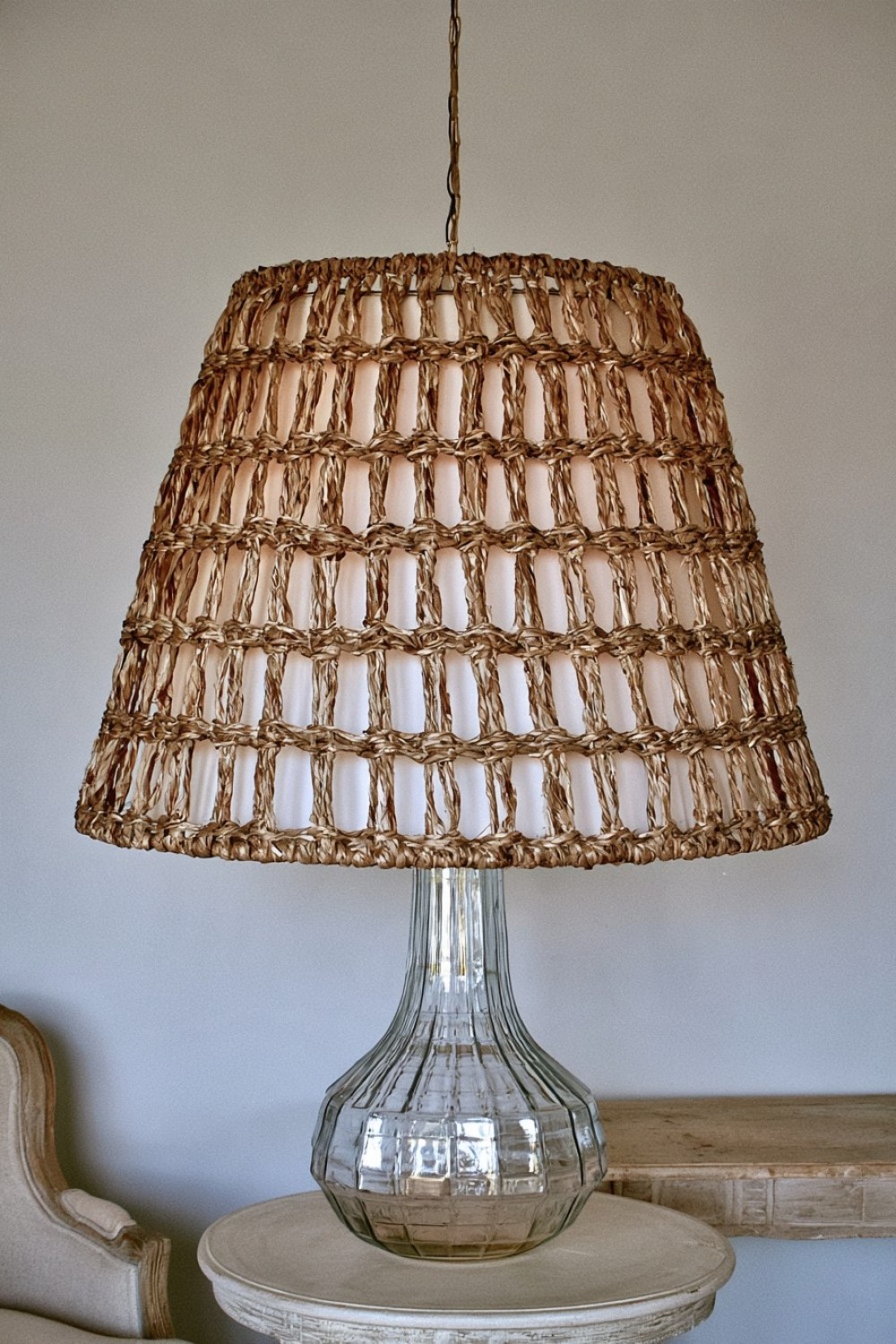 14. Oversized Paper Cord Grid Shade