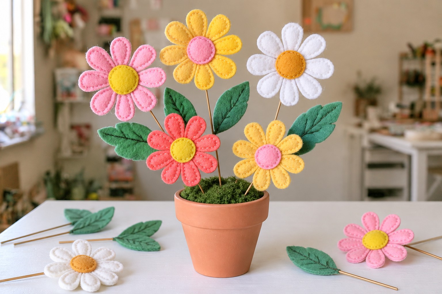 8. Arrange The Flowers And Leaves