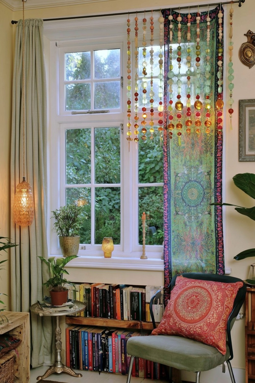 5. Beaded Window Light Strands