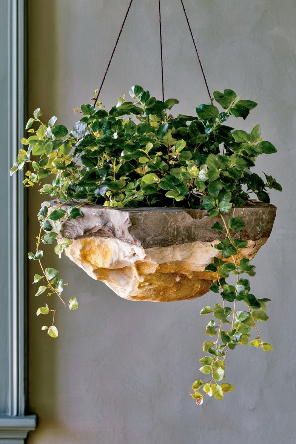 4. Faux Stone Rock Pocket Planter