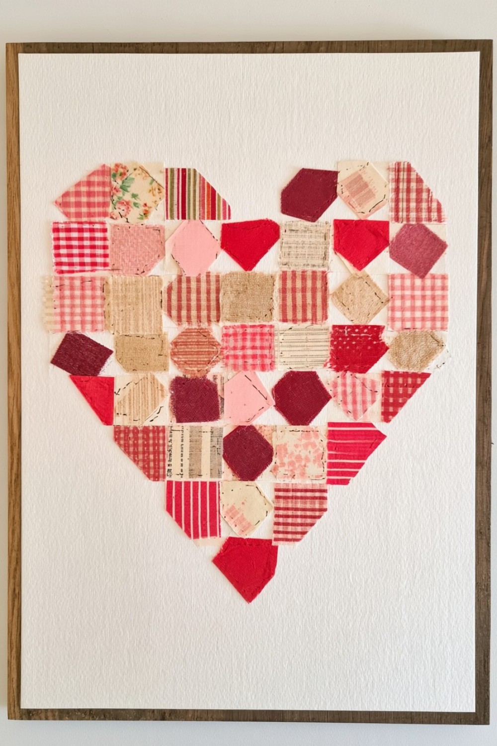 1. Paper Patchwork Heart Poster